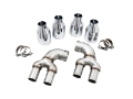 Picture of AWE Tuning 2019+ BMW M340i G20 OE-Config-To-Quad Tip Conversion Kit - Chrome Silver Tip