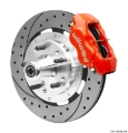Picture of Wilwood 55-57 Chevrolet Bel Air Forged Dynalite Front Big Brake Kit - Red