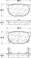 Picture of StopTech 87-89 Nissan 300ZX Sport Performance Rear Brake Pads