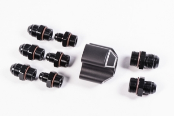 Picture of Radium Engineering 3 Into 1 Distribution Block w- Fittings