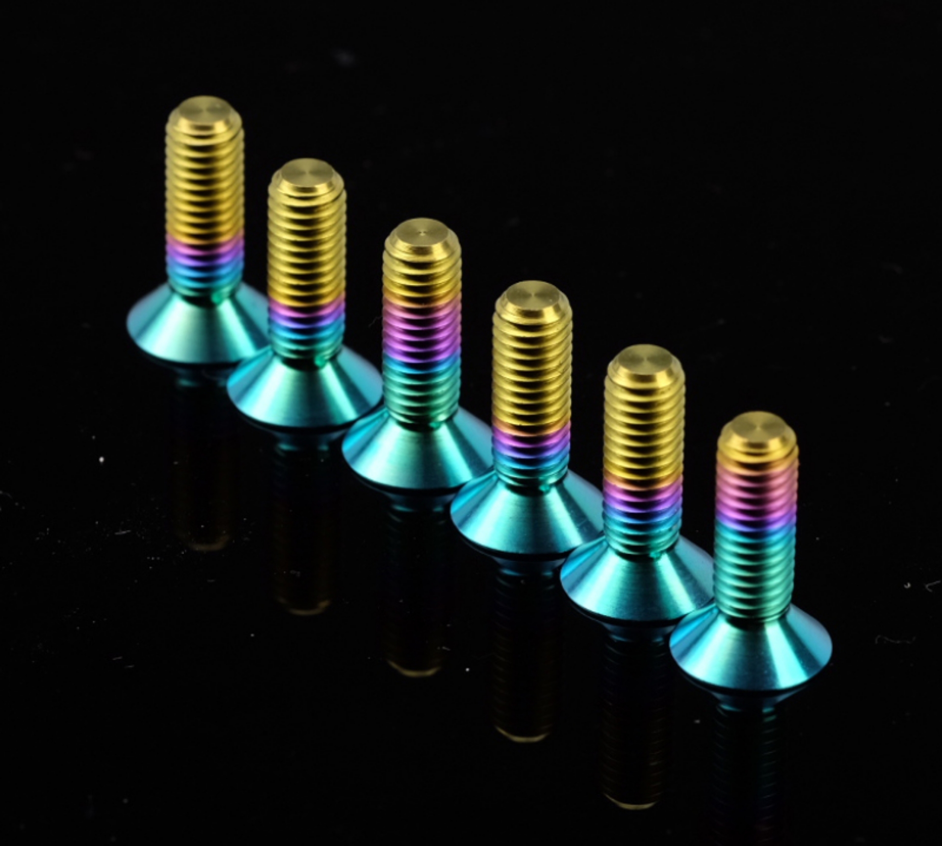 Picture of NRG Titanium Steering Wheel Screw Upgrade Kit Conical - Multi Color