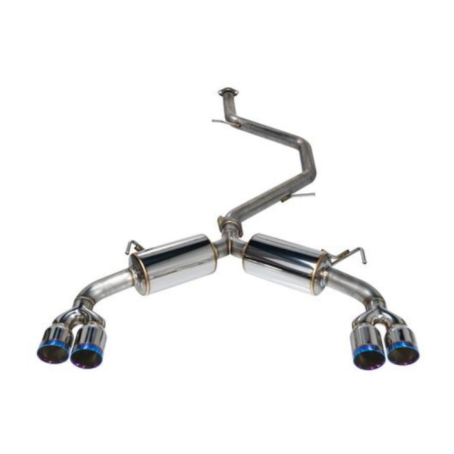 Picture of Remark 2019+ Toyota Corolla Hatchback Quad-Exit Cat-Back Exhaust Burnt Stainless Steel