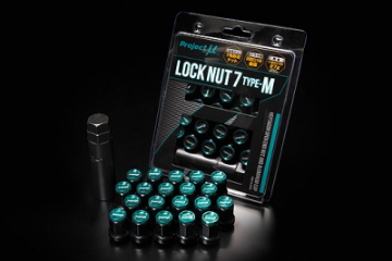 Picture of Project Mu Super Lock 7 M-Type Lock Nut M12 x 1-5 - Black - Green Cap Special Order No Cancel