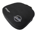 Picture of NRG Racing Seat Cushion - One Piece Memory Foam Nylon Black w- White Stitching