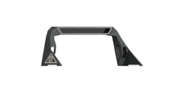 Picture of Road Armor 10-19 Dodge 1500 iDentity Headache Rack w-Bedrail Pods-40in Center Light Pod-Ring Raw
