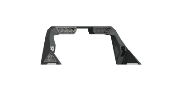 Picture of Road Armor 10-19 Dodge 1500 iD Headache Rack w-Bedrail Pod-Dual 10in Pod-Brake Lamp Relief-iD - Raw
