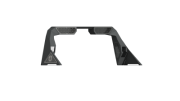 Picture of Road Armor 10-19 Dodge 1500 iD Headache Rack w-Bedrail Pod-Dual 10in Pod-Brake Lamp Relief-Hyve -Raw