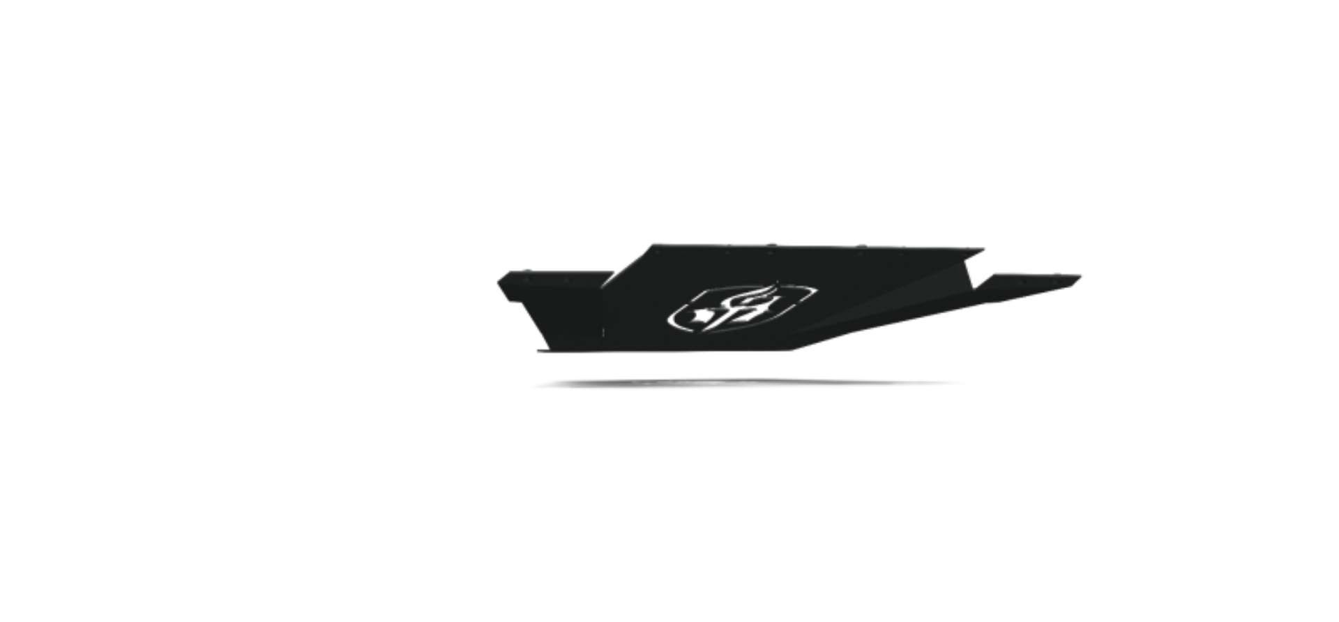 Picture of Road Armor 15-19 GMC 2500 SPARTAN Front Bumper Bolt-On Skid Plate - Tex Blk