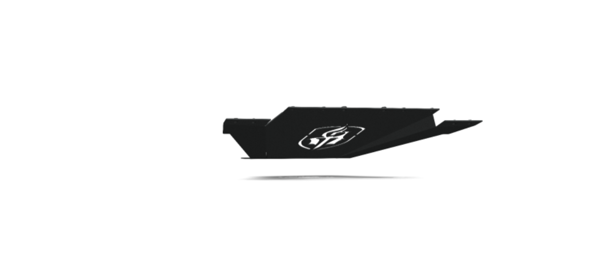 Picture of Road Armor 11-14 Chevy 2500 SPARTAN Front Bumper Bolt-On Skid Plate - Tex Blk