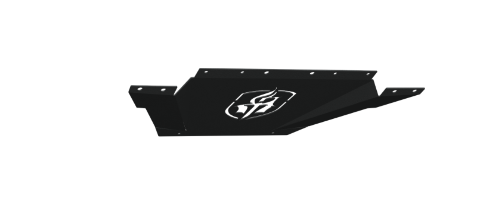 Picture of Road Armor 14-15 Chevy 1500 SPARTAN Front Bumper Bolt-On Skid Plate - Tex Blk