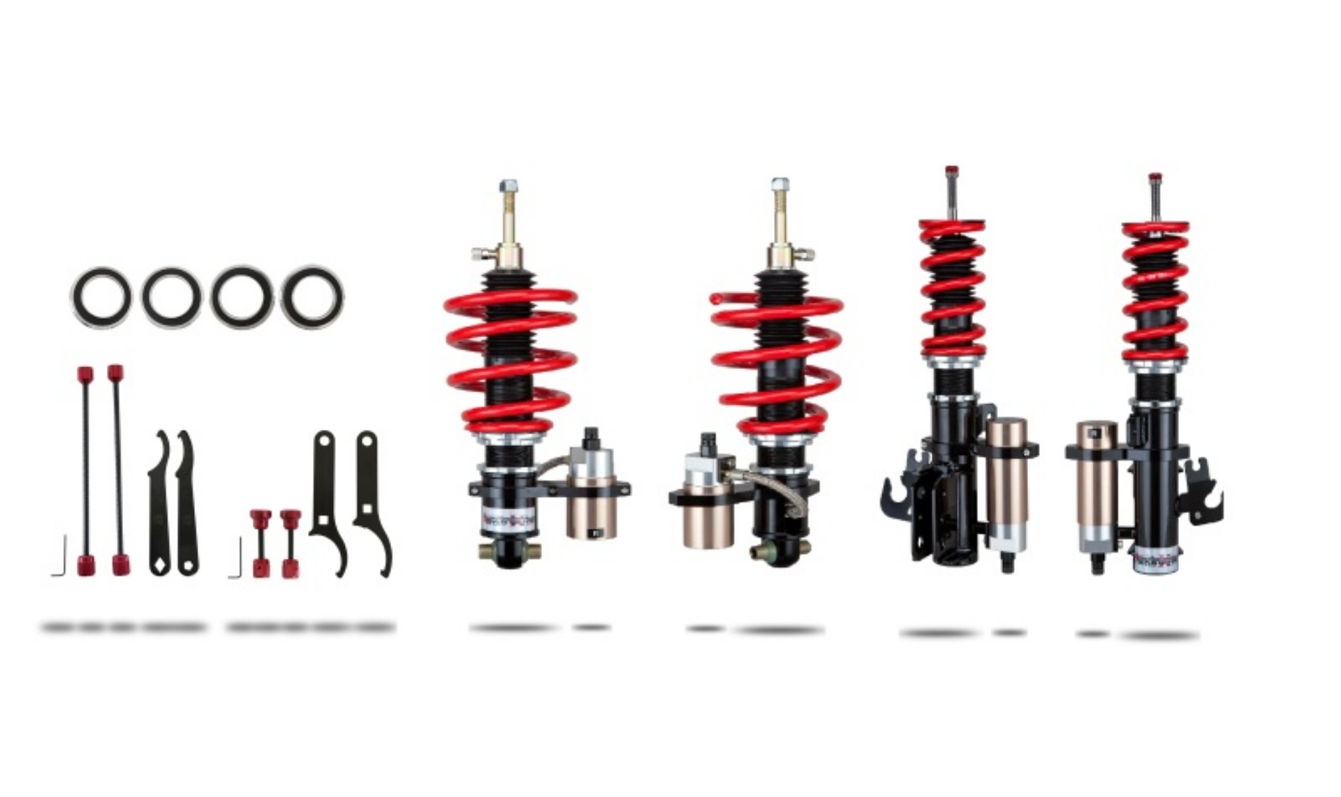 Picture of Pedders 09-14 Chevrolet Camaro Extreme Xa w-Remote Canister Coilover Kit