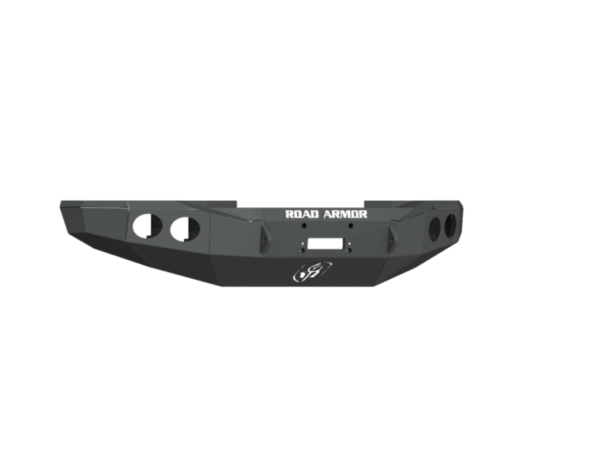 Picture of Road Armor 19-20 Chevy 4500HD Stealth Front Winch Bumper w-Round Light Ports - Tex Blk