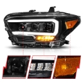 Picture of ANZO 2016-2017 Toyota Tacoma TRD LED Projector Headlights