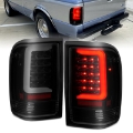 Picture of ANZO 1993-1997 Ford  Ranger LED Tail Lights w- Light Bar Black Housing Smoked Lens