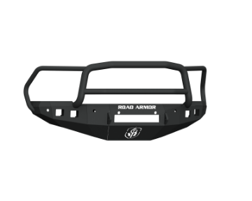 Picture of Road Armor 16-18 Ram 2500 Stealth Front Bumper w-Lonestar Guard-6 Sensor Holes - Tex Blk