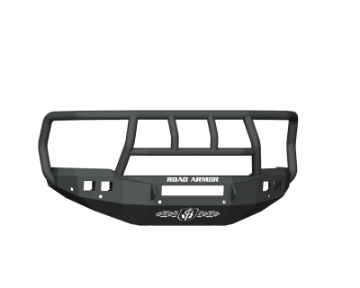 Picture of Road Armor 19-20 Ram 2500 Stealth Front Bumper w-Titan II Guard-6 Sensor Holes - Tex Blk