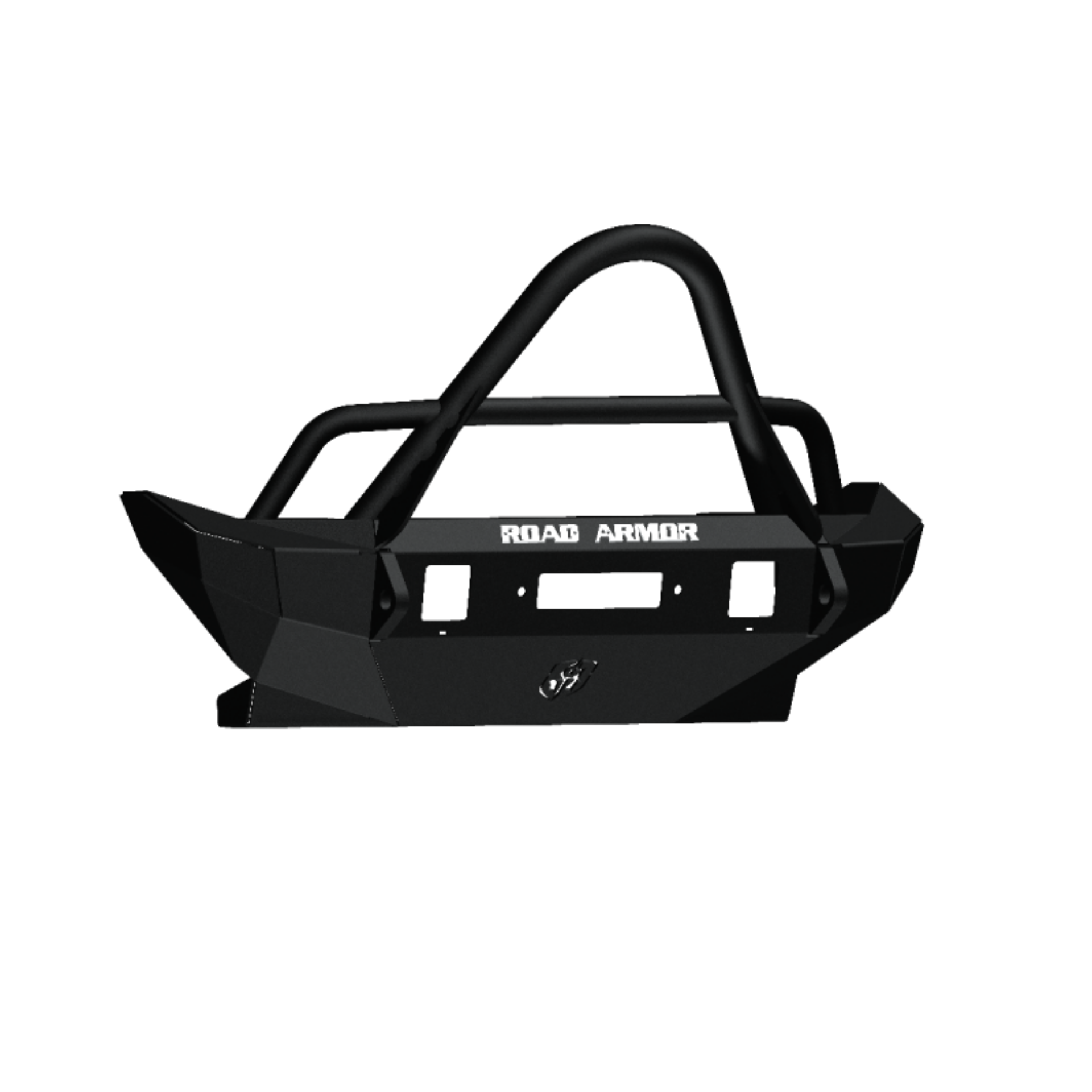 Picture of Road Armor 07-18 Jeep Wrangler JK Stealth Front Winch Bumper w-Stinger Guard Mid Width - Tex Blk