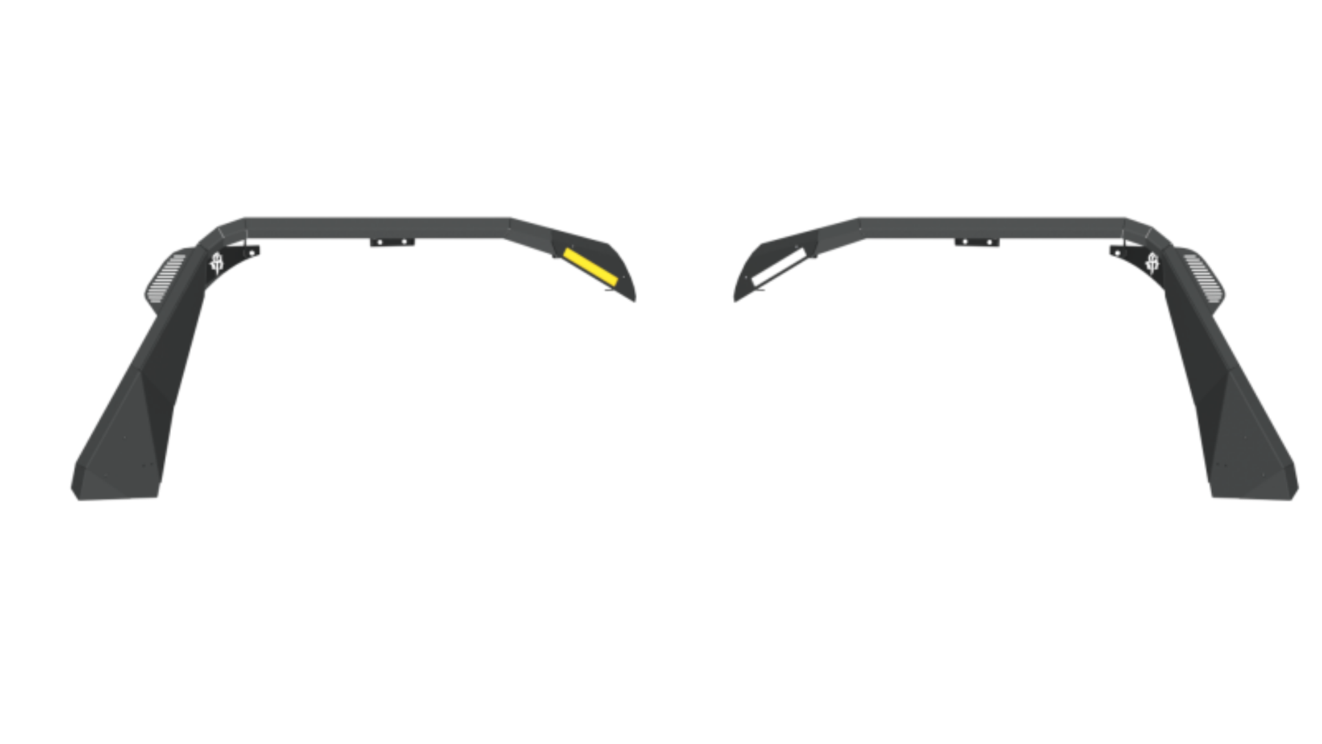 Picture of Road Armor 18-20 Jeep Wrangler JL Stealth Front Fender Flare w-Switchback LED DRL - Tex Blk