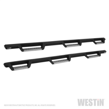 Picture of Westin-HDX 10-18 Ram 2500-3500 Crew Cab 8ft Bed Drop Wheel to Wheel Nerf Step Bars - Txt Black