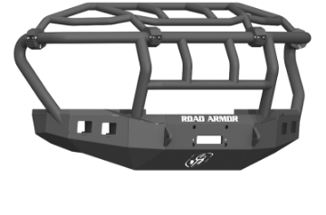 Picture of Road Armor 17-20 Ford F-250 Stealth Front Winch Bumper w-Intimidator Guard - Tex Blk