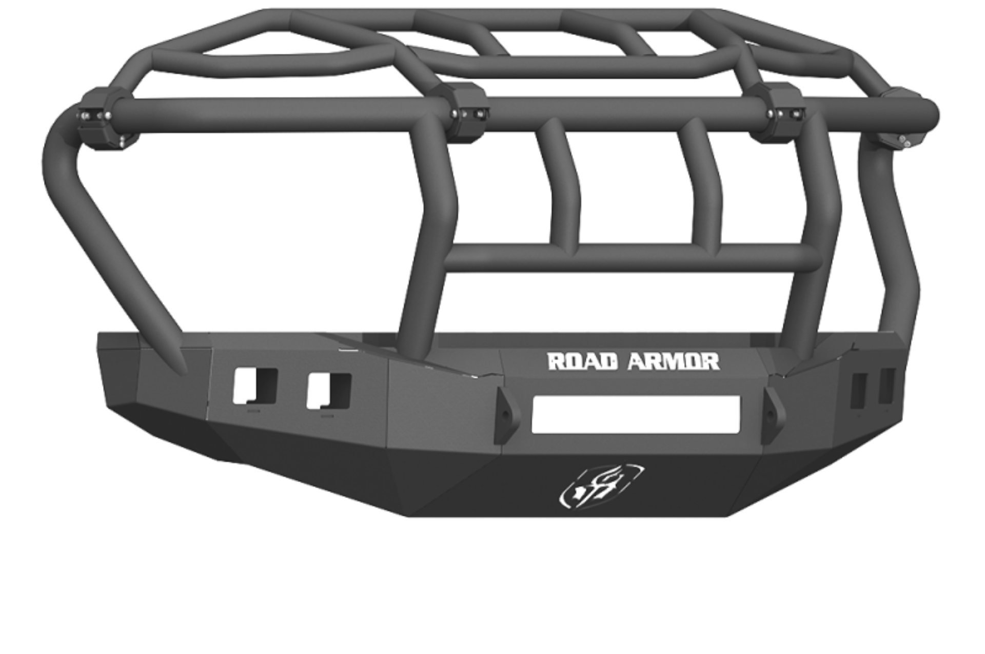 Picture of Road Armor 17-20 Ford F-250 Stealth Front Bumper w-Intimidator Guard - Tex Blk