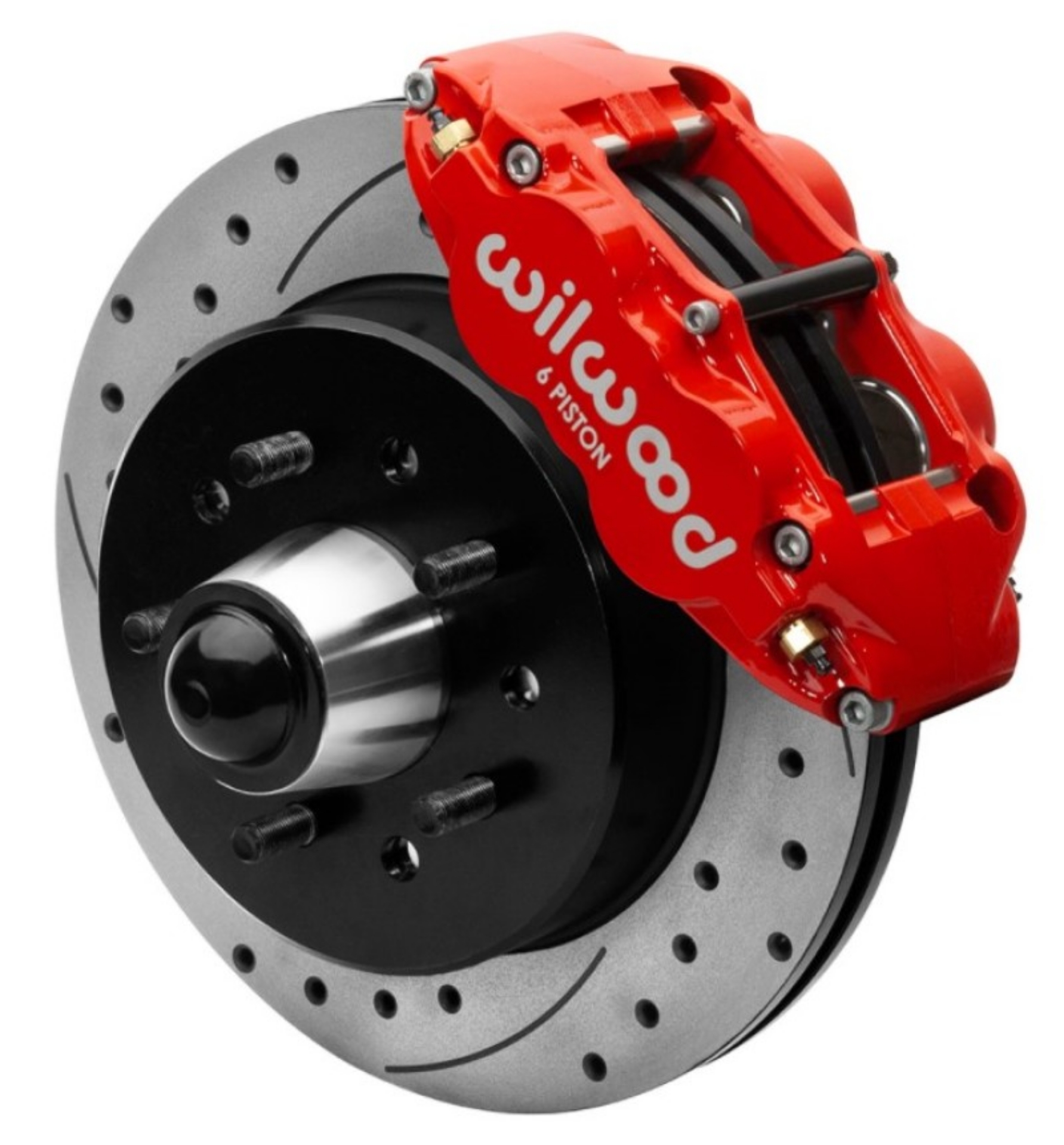 Picture of Wilwood Forged Narrow Superlite 6R Front Big Brake Kit 12-19in Drilled Rotors 88-98 C1500 - Red