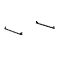 Picture of Road Armor TRECK Dual Lower 5-1-2-6ft Bed Accessory Rail Mounts - Tex Blk Pair