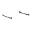 Picture of Road Armor TRECK Dual Lower 5-1-2-6ft Bed Accessory Rail Mounts - Tex Blk Pair