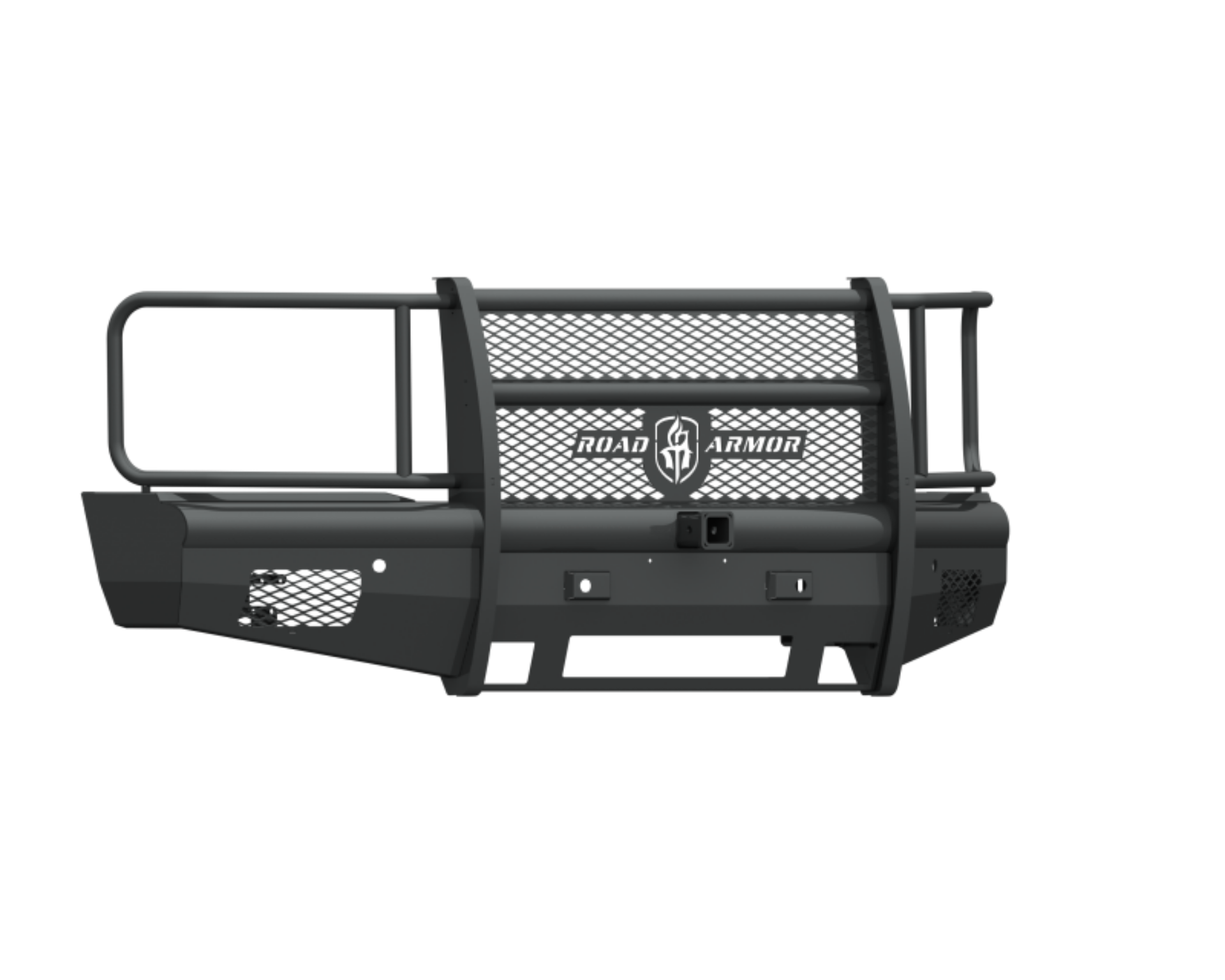 Picture of Road Armor 15-19 Chevy 2500 Vaquero Front Bumper Full Guard 2in Receiver - Tex Blk