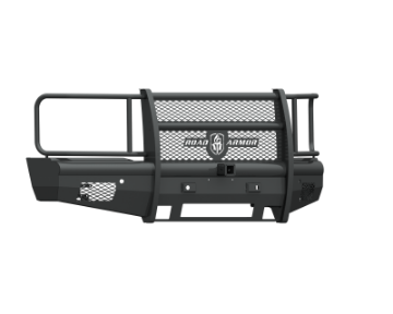 Picture of Road Armor 15-19 Chevy 2500 Vaquero Front Bumper Full Guard 2in Receiver - Tex Blk