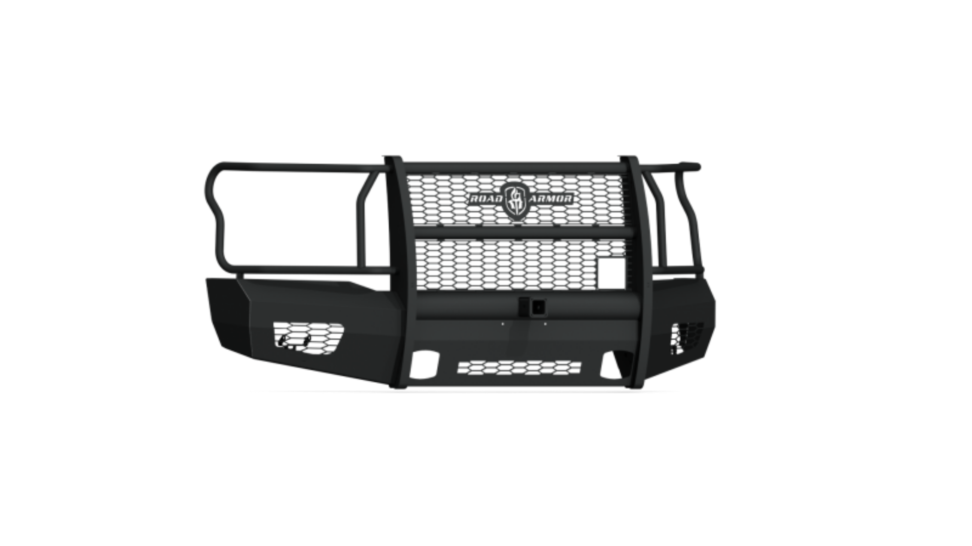 Picture of Road Armor 18-20 Ford F-150 Vaquero Front Bumper Full Guard 2in Receiver - Tex Blk