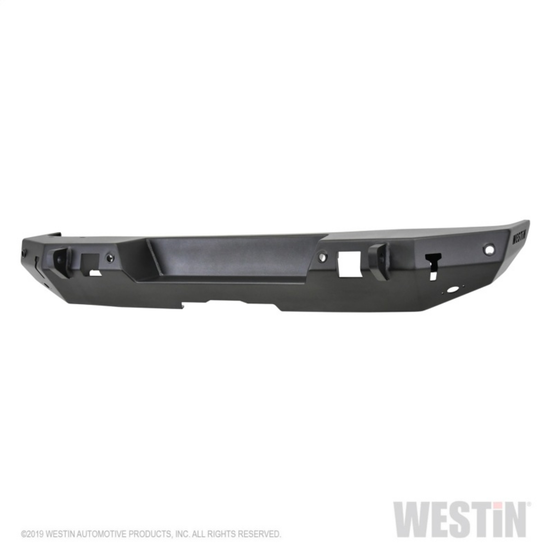 Picture of Westin 18-19 Jeep Wrangler JL WJ2 Rear Bumper w-  Sensors Excl- Wrangler JK - Textured Black