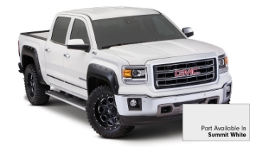 Picture of Bushwacker 19-21 Chevrolet Silverado 1500 Pocket Style Flares 4pc - Summit White