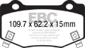 Picture of EBC 14+ Chevrolet Corvette Stingray C7 6-2 Bluestuff Rear Brake Pads