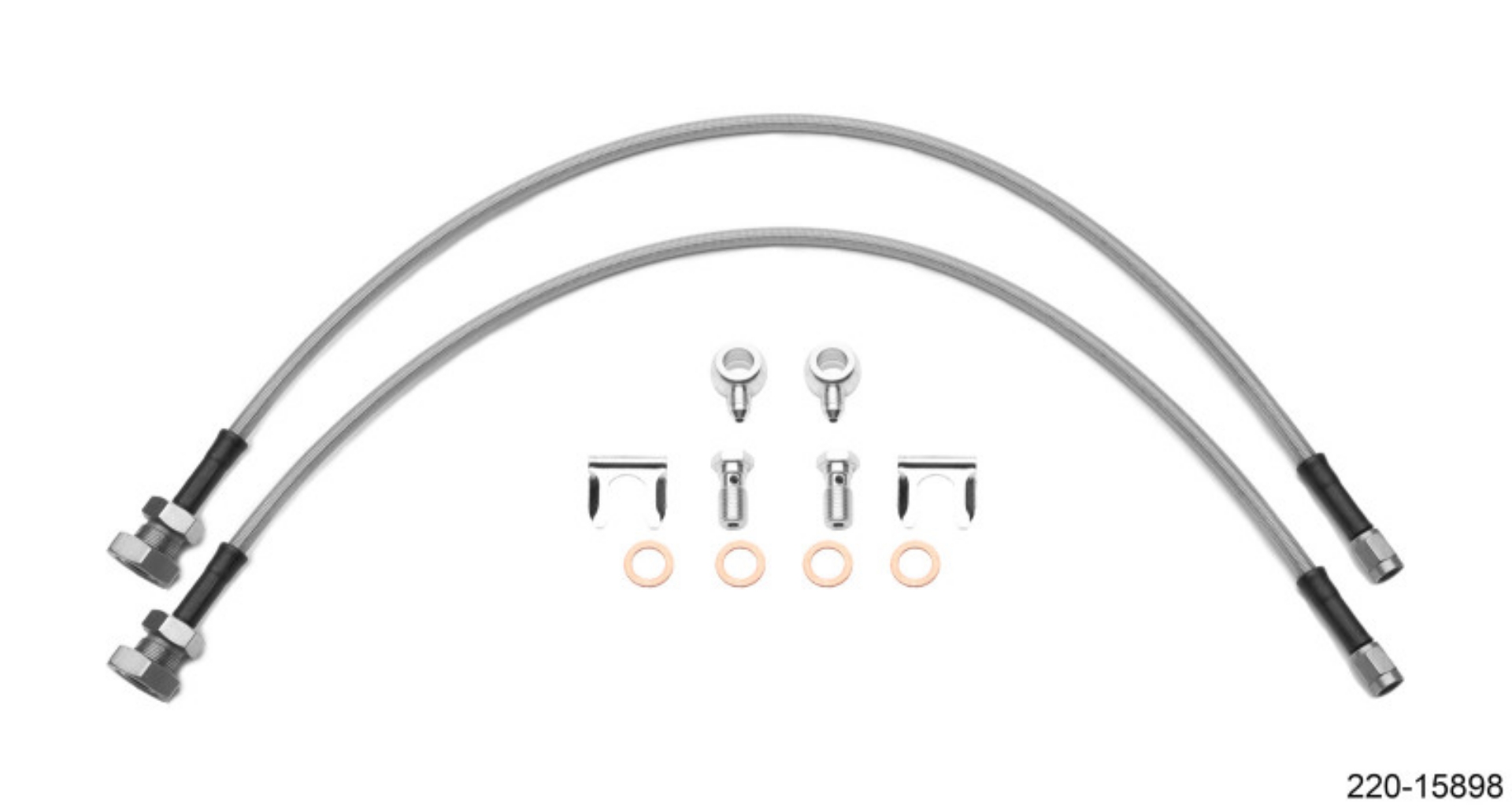 Picture of Wilwood Flexline Kit 24in 7-16-20in Banjo - 5-8-26in Male Bulkhead Fits D52 Caliper