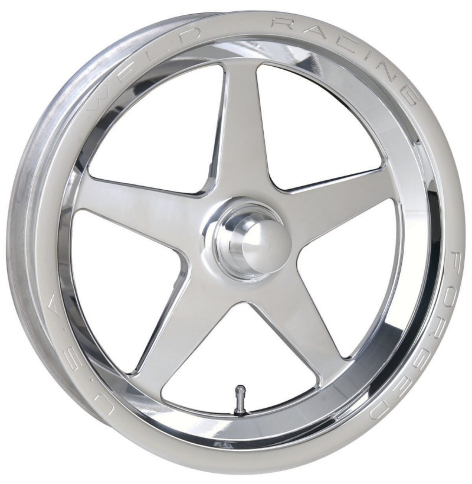 Picture of Weld Alumastar 1-Piece 15x3-5 - Anglia Spindle MT - 1-75in- BS Polished Wheel - Non-Beadlock