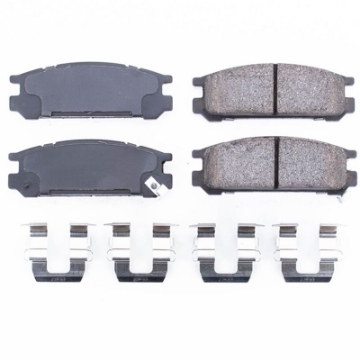Picture of Power Stop 93-96 Subaru Impreza Rear Z17 Evolution Ceramic Brake Pads w-Hardware