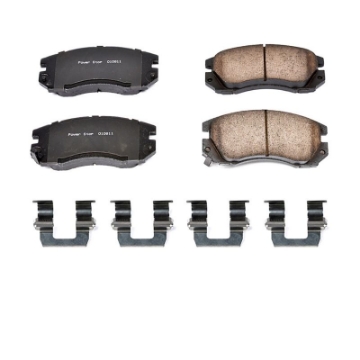 Picture of Power Stop 91-94 Subaru Legacy Front Z17 Evolution Ceramic Brake Pads w-Hardware