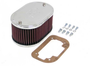 Picture of K&N Custom Oval Race Filter Red 7in O-S L x 4-5in O-S W x 3-5in H