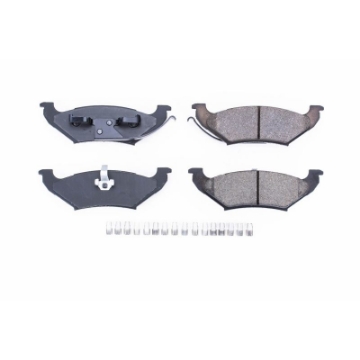 Picture of Power Stop 97-00 Chrysler Town & Country Rear Z17 Evolution Ceramic Brake Pads w-Hardware
