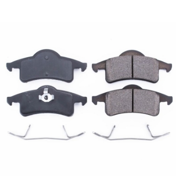 Picture of Power Stop 99-04 Jeep Grand Cherokee Rear Z17 Evolution Ceramic Brake Pads w-Hardware