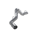 Picture of MBRP 2020+ GMC-Chevy 2500-3500 6-6L Duramax 4in Mand Bent Tubing AL-Ser Cat Back Single Side - Alum