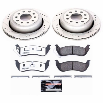 Picture of Power Stop 03-11 Lincoln Town Car Rear Z26 Street Warrior Brake Kit