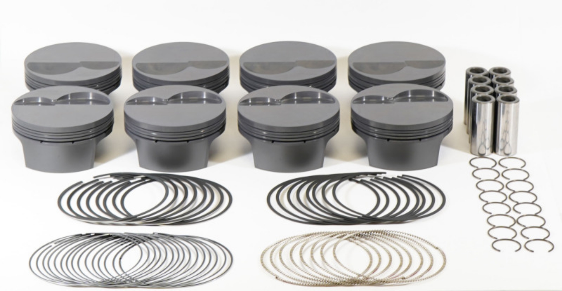 Picture of Mahle MS Piston Set SBF 347ci 4-030in Bore 3-4in Stroke 5-4in Rod -927 Pin -6-2cc 10-4 CR Set of 8