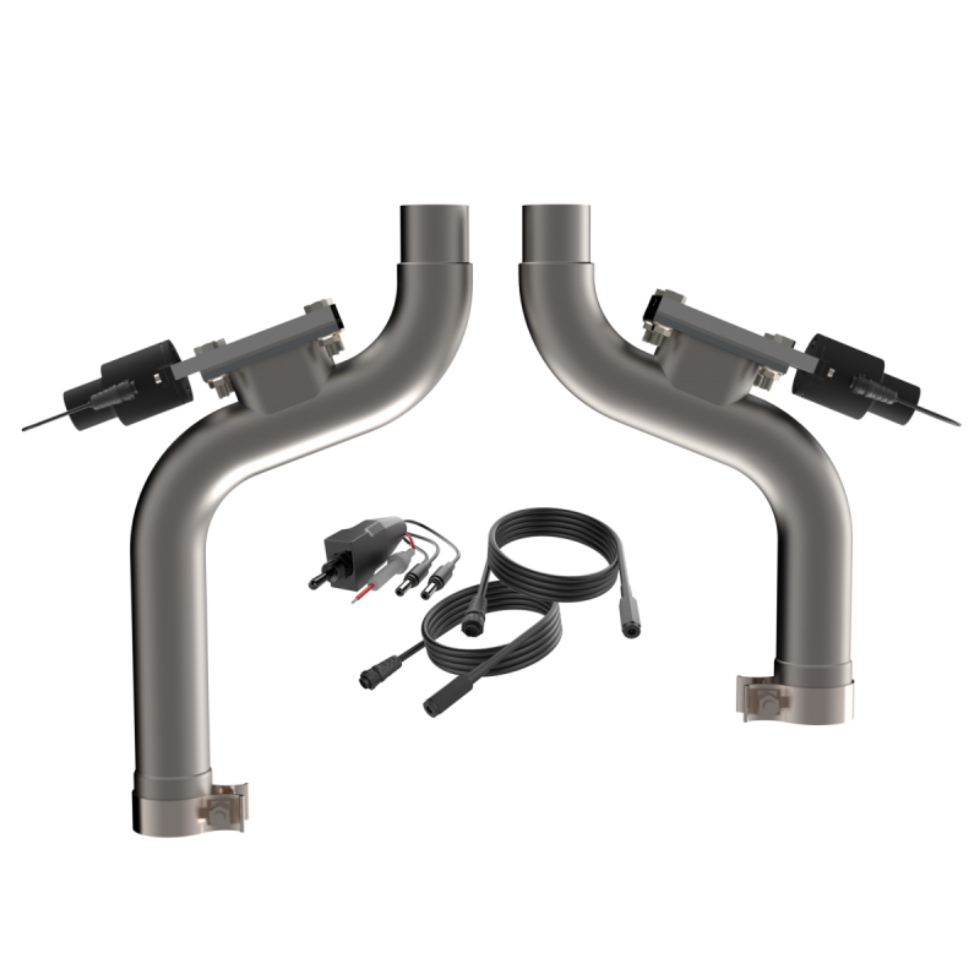 Picture of 2015-2017 Ford Mustang GT QTP Aggressor Cutout Pipes
