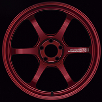 Picture of Advan R6 18x8-0 +45 5-120 Racing Candy Red Wheel