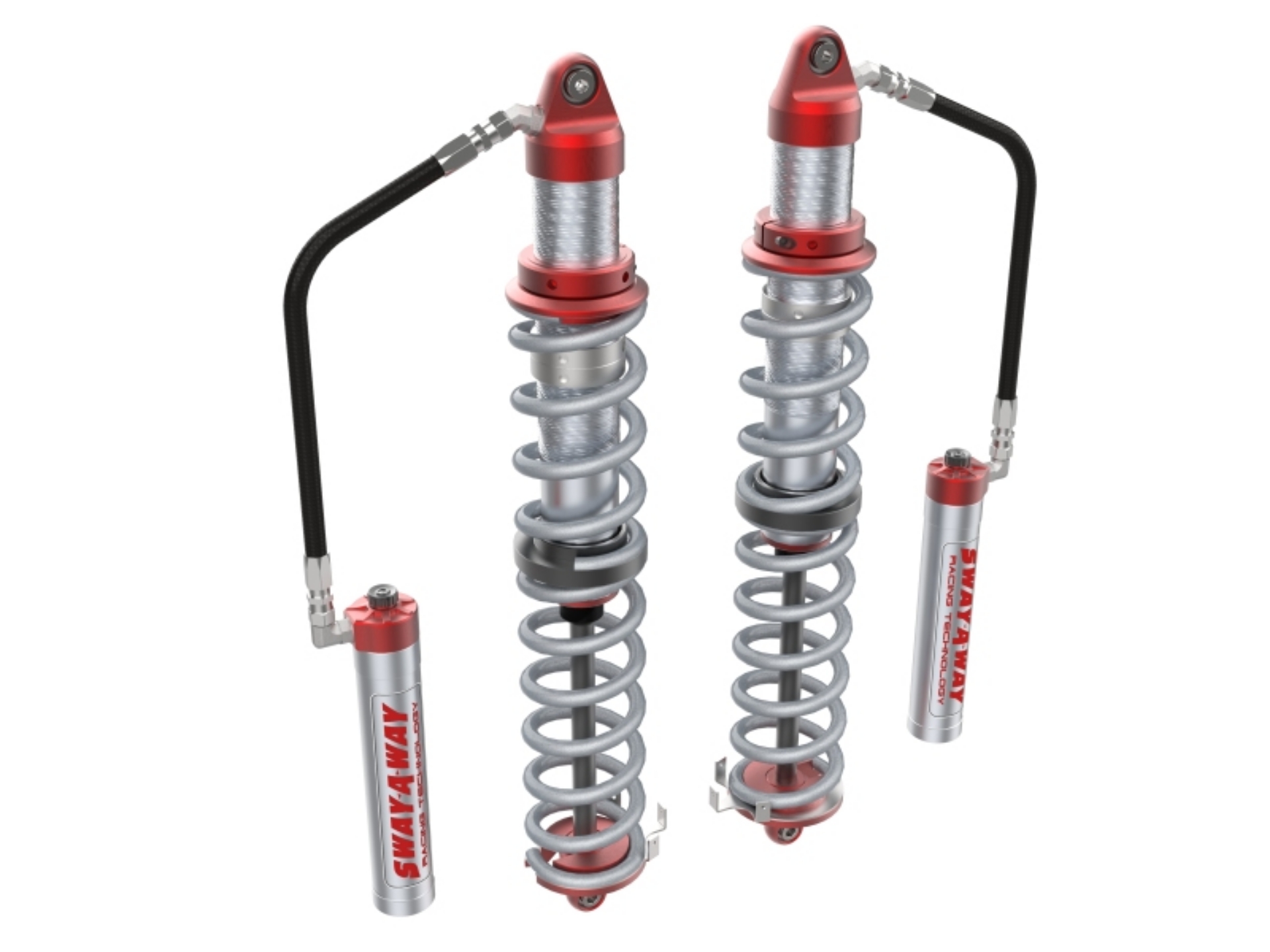 Picture of aFe 14-19 Polaris RZR 925-1000cc Sway-A-Way 3-0 Rear Coilover Kit w- Remote Reservoirs and Comp Adj