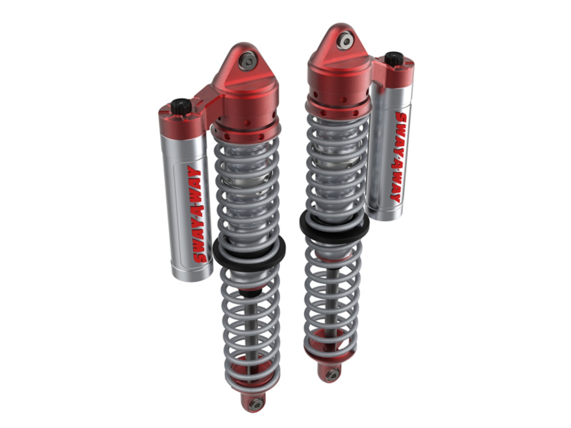 Picture of aFe 17-19 Polaris RZR 925-1000cc Sway-A-Way 2-5 Front Coilover Kit w- PB Reservoirs and Comp Adj