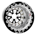 Picture of Weld V-Series 15x12 - 5x4-5 BP - 4in- BS Black Wheel - Black Single Beadlock MT