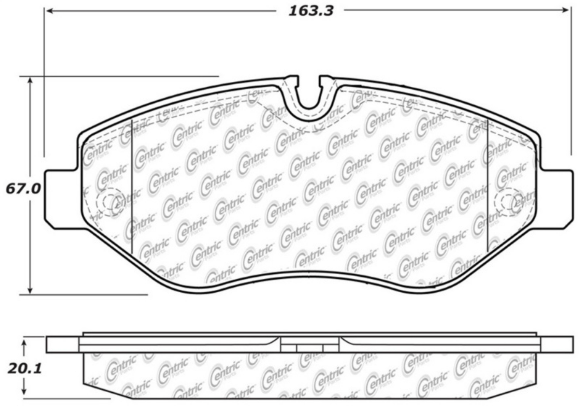 Picture of StopTech 10-18 Mercedes-Benz Sprinter 2500 Front Truck & SUV Brake Pad